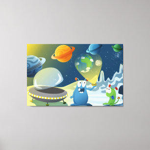 Lienzo Salida para la tierra