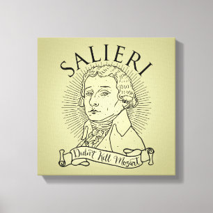 Lienzo Salieri no mató a Mozart
