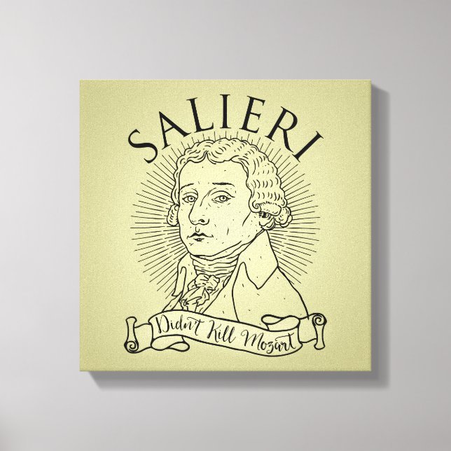 Lienzo Salieri no mató a Mozart (Anverso)