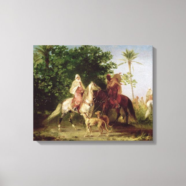 Lienzo Salir a la caza (Anverso)