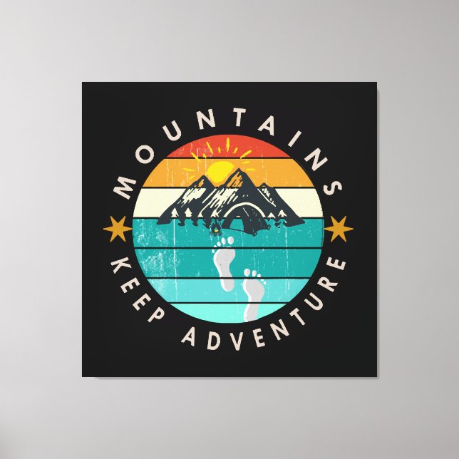 Lienzo Salir al aire libre Mantener la aventura (Anverso)