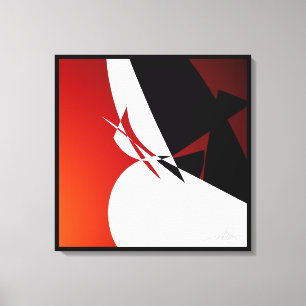 Lienzo Salir En Rojo