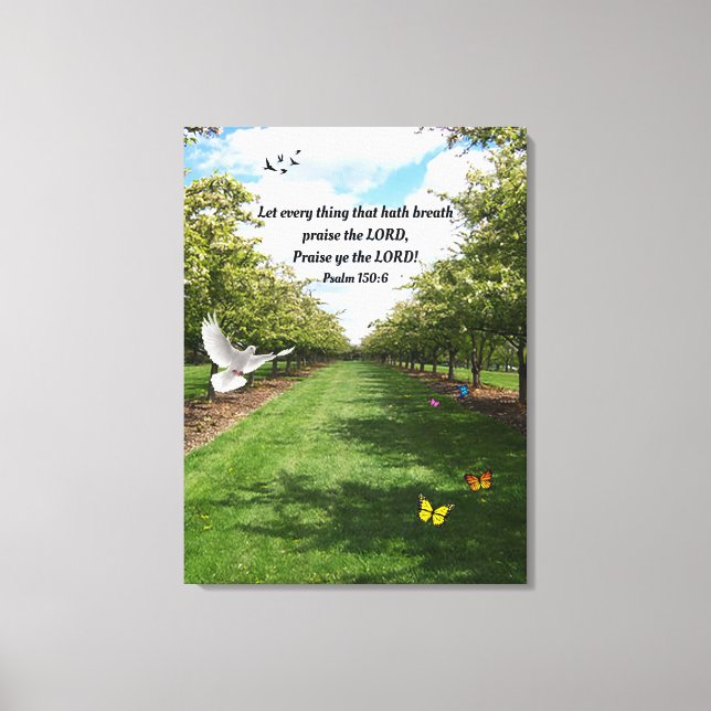 Lienzo Salmo 150:6 (Anverso)