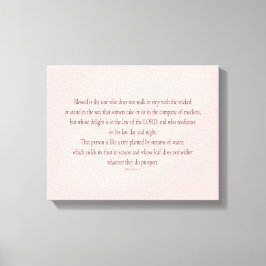 Lienzo Salmo 1, no camina al paso con los malvados