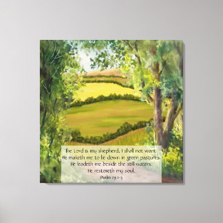 Lienzo Salmo 23:1-3