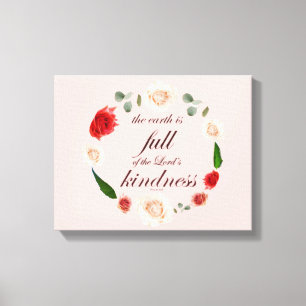 Lienzo Salmo 33, Amabilidad Plena, Botánico