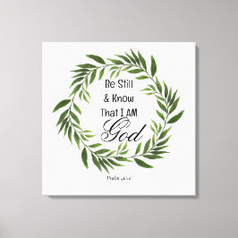 Lienzo Salmo 46:10 Be Still and Know