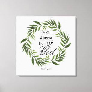 Lienzo Salmo 46:10 Be Still and Know