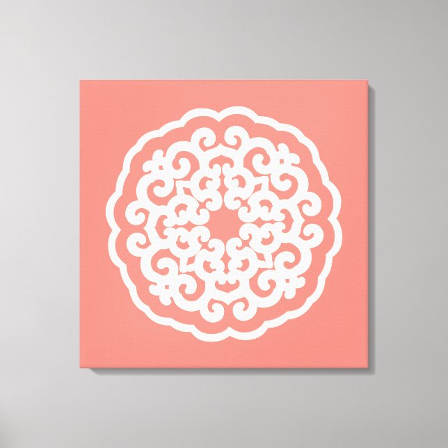 Lienzo Salmon Asian Moods Mandalla (Anverso)