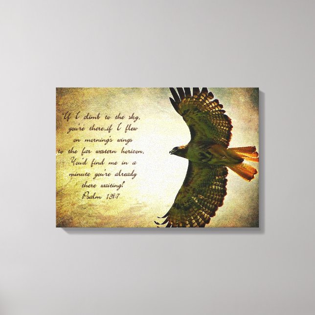 Lienzo Salmos 139:7 Inspiradores (Anverso)