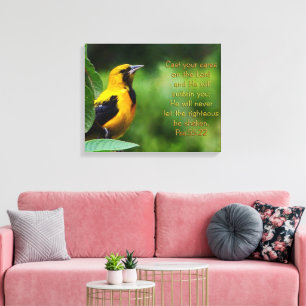 Lienzo Salmos 55:22 Inspiradores