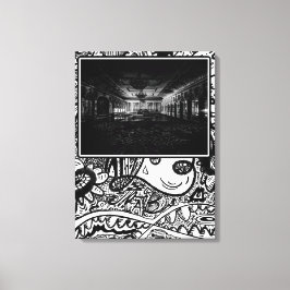 Lienzo Salón de baile en blanco y negro