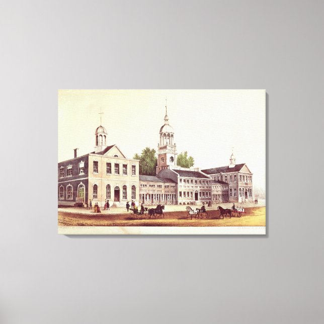 Lienzo Salón de la Independencia, Filadelfia (Anverso)