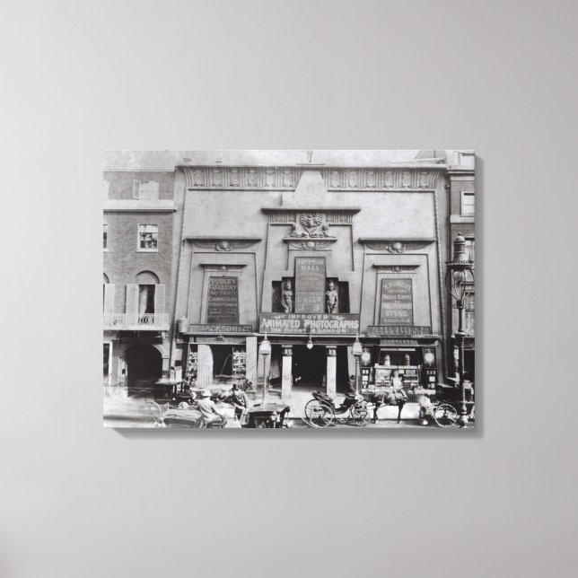 Lienzo Salón Egipcio, Piccadilly 1895 (Anverso)