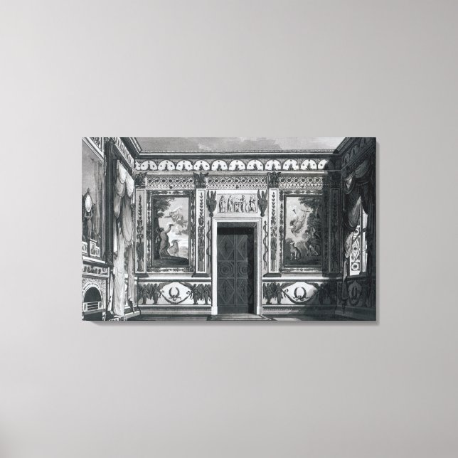 Lienzo Salón griego de arquitectura (Anverso)