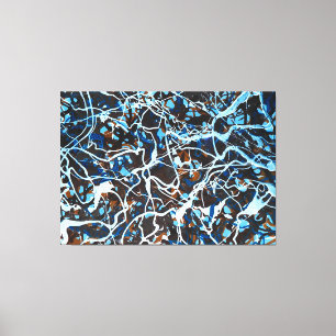 Lienzo SALPICADURA COLORIDA LXXIII - Pintura de acción -