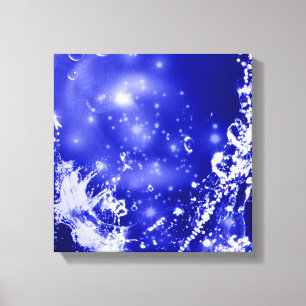 Lienzo Salpicadura de azul oscuro