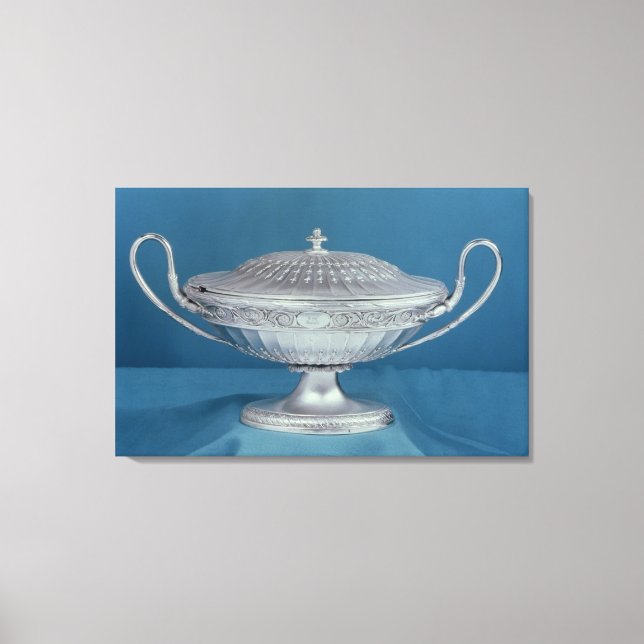 Lienzo Salsa-tureen de plata de Matthew Boulton (Anverso)