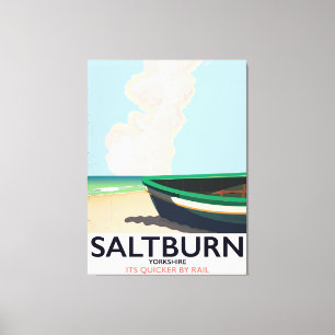 Lienzo Saltburn - poster de viajes vintage de Yorkshire.
