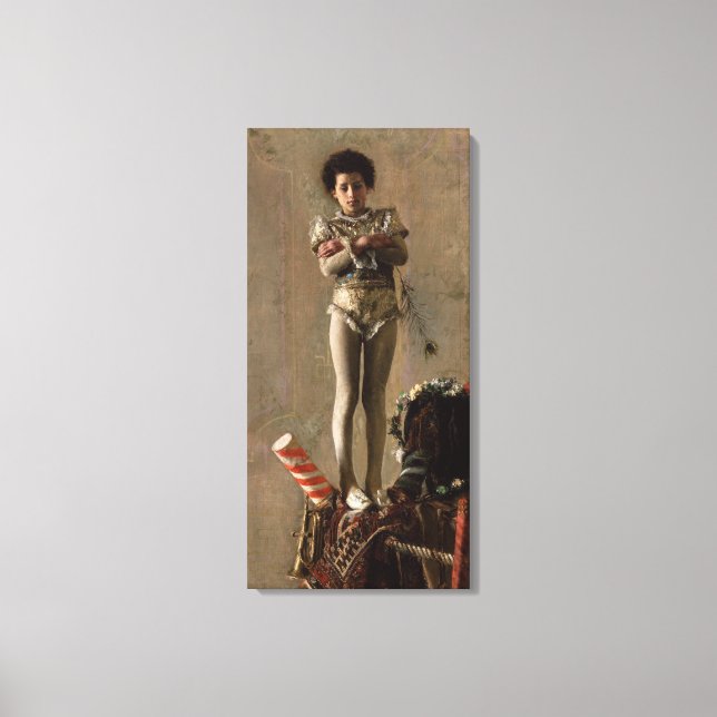 Lienzo Saltimbanco Antonio Mancini Canvas (Anverso)