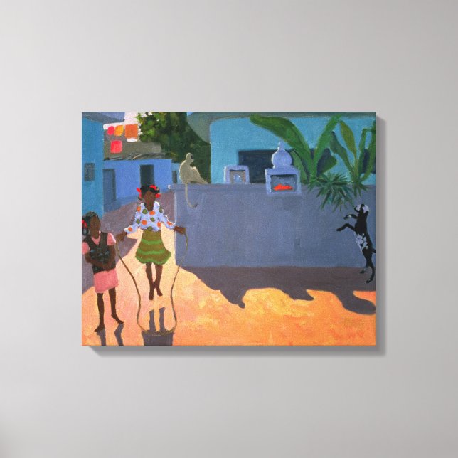Lienzo Salto chica 1995 (Anverso)