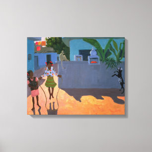 Lienzo Salto chica 1995