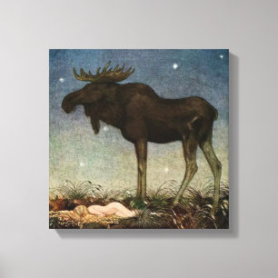 Lienzo "Salto encuentra a la princesa durmiente" de John