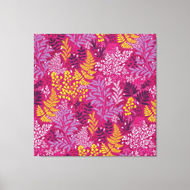 Lienzo Saltos del bosque de otoño dorado de Borgoña (Anverso)