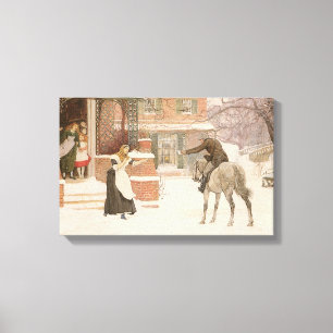 Lienzo Saludo al Postman de Robert Walker Macbeth