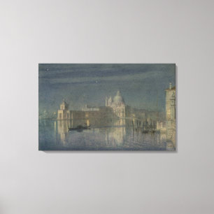 Lienzo Saludo de Santa María Della, Venecia, claro de