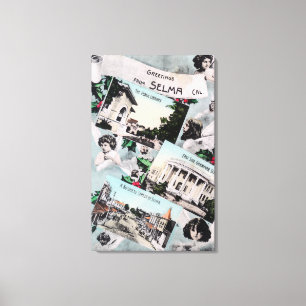 Lienzo Saludos con de ViewsSelma escénico, CA