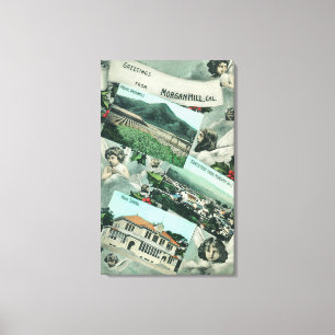 Lienzo Saludos desde con vistas panorámicas