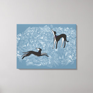 Lienzo Saluki Greyhound
