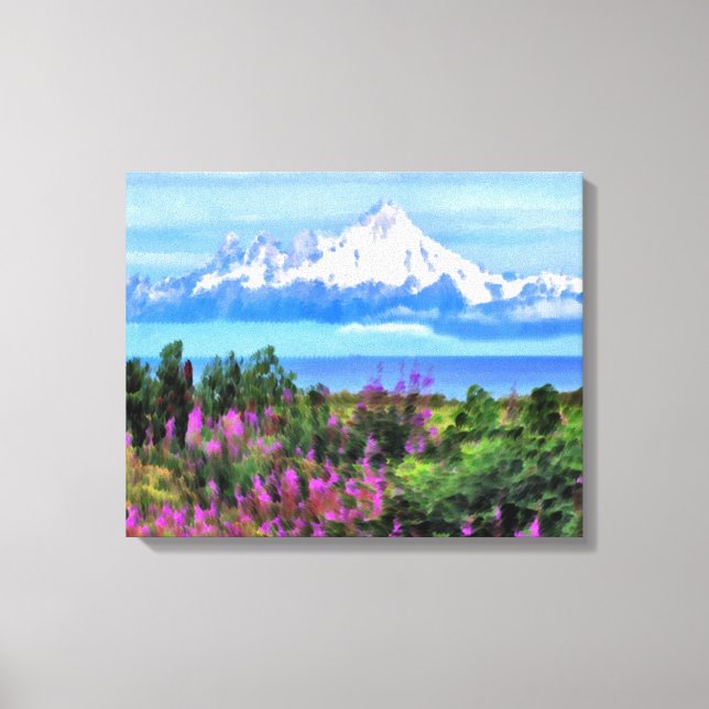 Lienzo Salvaje surrealista de Alaskan (Anverso)