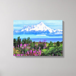 Lienzo Salvaje surrealista de Alaskan