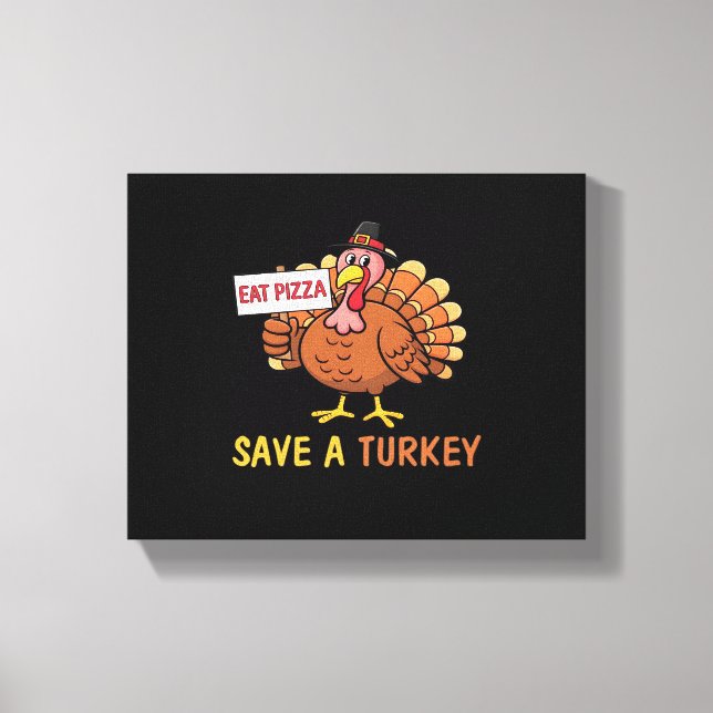 Lienzo Salven Un Clásico De Acción De Gracias De Turquia  (Anverso)