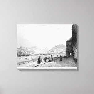 Lienzo Salzburg, grabada por Bayot y Cuvilier, 1840