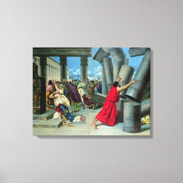 Lienzo Samson y Delilah (Anverso)