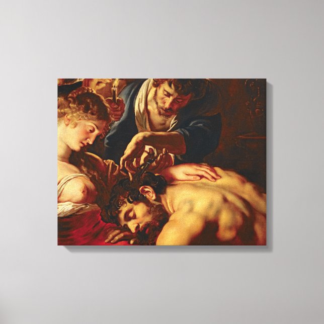 Lienzo Samson y Delilah, c.1609 (Anverso)