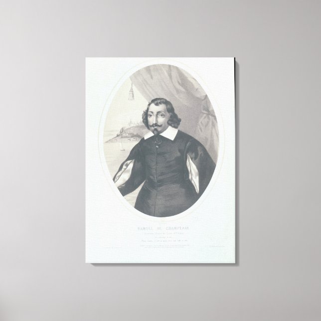 Lienzo Samuel de Champlain 1854 (Anverso)