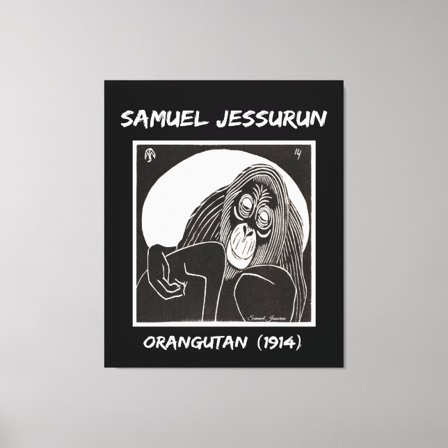 Lienzo Samuel Jessurun Orangutan (1914) (Anverso)