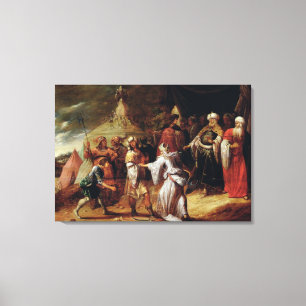 Lienzo Samuel Matando a Agag, rey de los amalekitas