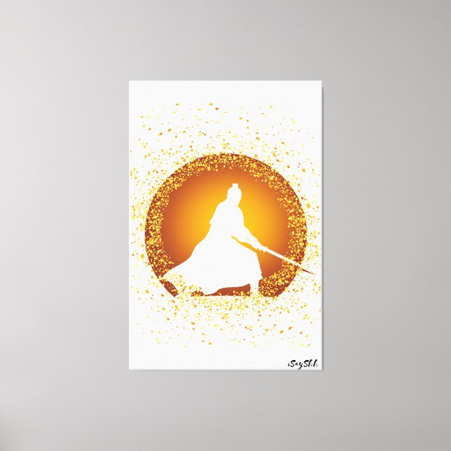 Lienzo samurai (Anverso)