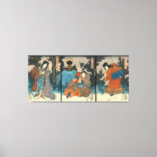 Lienzo Samurai 1847 de Kabuki