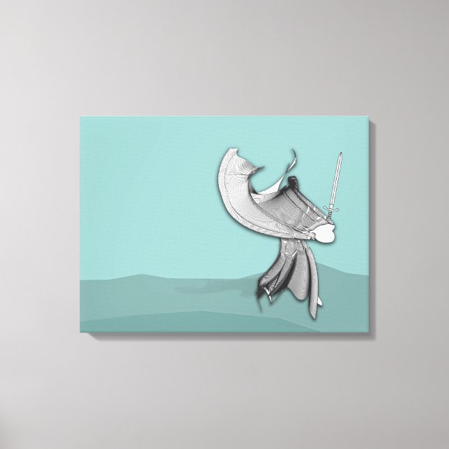 Lienzo Samurai digital (Anverso)