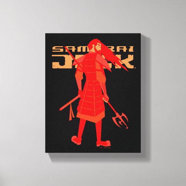 Lienzo Samurai Jack Red Warrior Graphic (Anverso)