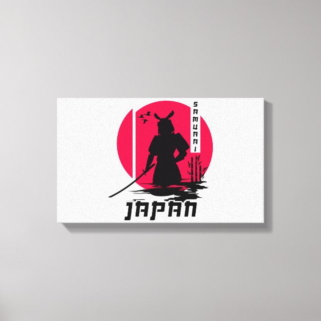 Lienzo Samurai Japan Ninja (Anverso)