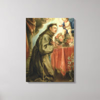 San Antonio de Padua adorando al niño Cristo