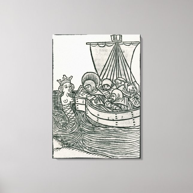 Lienzo San Brendan y la sirena (Anverso)