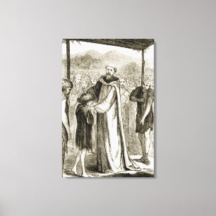 Lienzo San Columba bendice a un muchacho salvaje, de 'The